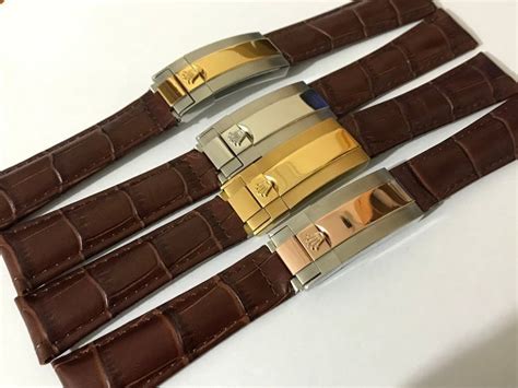 rolex leather strap clasp|rolex watch making bracelets.